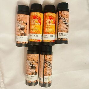 Redken Color Gel Lacquers lot (4 full, 2 open)